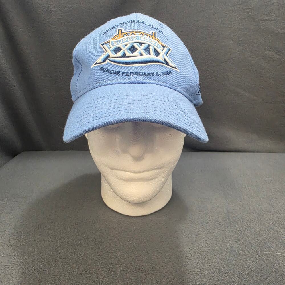 Super Bowl 39 Reebok NFL Hat Jacksonville Florida 2005 Adjustable Cap Blue